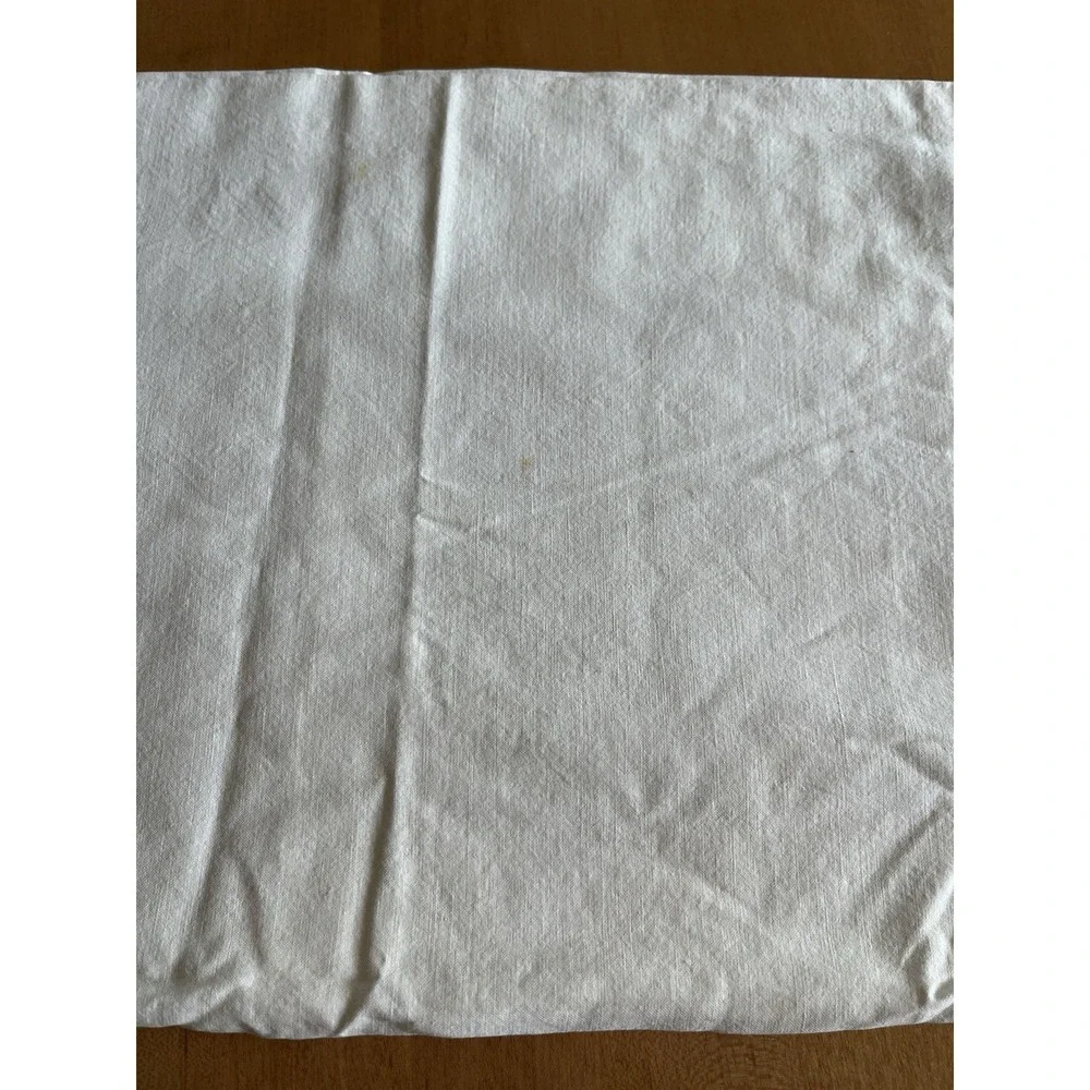 Vintage Embroidered Pillowcases Floral Set Of 2 Linen Cotton Clean Cottagecore